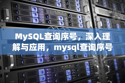 MySQL查询序号，深入理解与应用，mysql查询序号从1递增