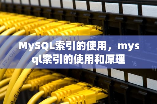 MySQL索引的使用，mysql索引的使用和原理