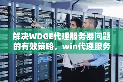 解决WDGE代理服务器问题的有效策略，win代理服务器出现问题