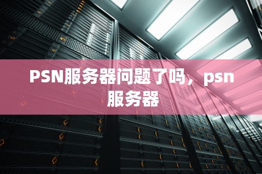 PSN服务器问题了吗，psn 服务器