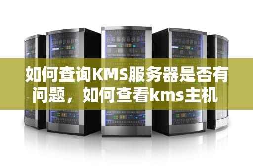 如何查询KMS服务器是否有问题，如何查看kms主机 服务器