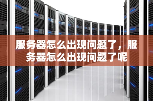 服务器怎么出现问题了，服务器怎么出现问题了呢