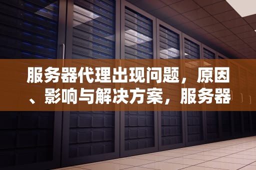 服务器代理出现问题，原因、影响与解决方案，服务器代理出现问题,地址出现错误