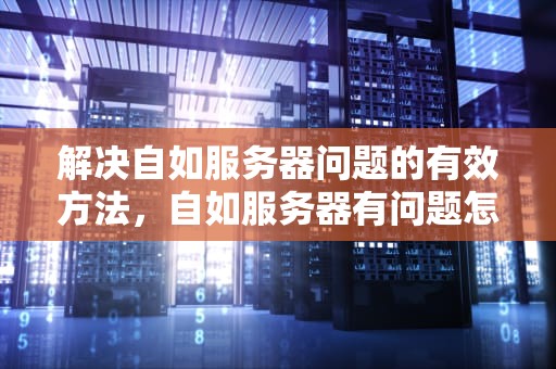 解决自如服务器问题的有效方法，自如服务器有问题怎么解决啊