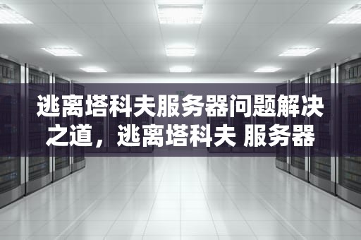 逃离塔科夫服务器问题解决之道，逃离塔科夫 服务器