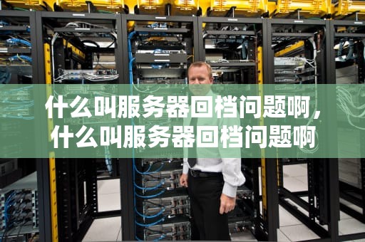 什么叫服务器回档问题啊，什么叫服务器回档问题啊