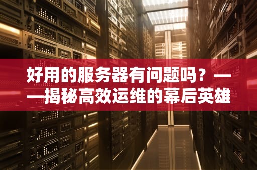 好用的服务器有问题吗？——揭秘高效运维的幕后英雄，好用的服务器有问题吗苹果