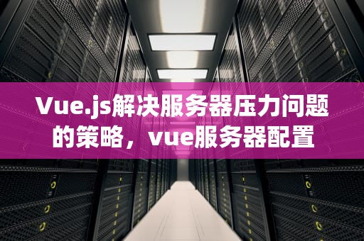 Vue.js解决服务器压力问题的策略，vue服务器配置