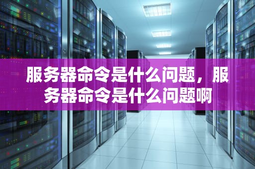 服务器命令是什么问题，服务器命令是什么问题啊