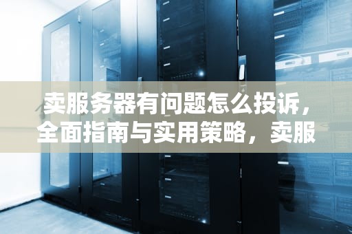 卖服务器有问题怎么投诉，全面指南与实用策略，卖服务器有问题怎么投诉商家