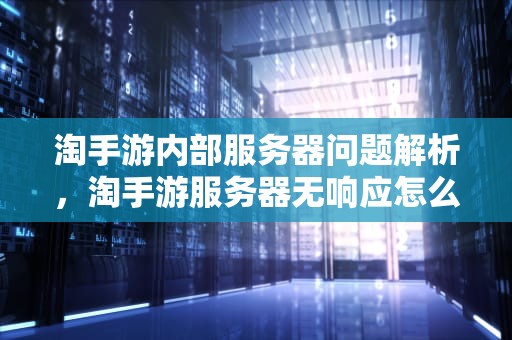 淘手游内部服务器问题解析，淘手游服务器无响应怎么办