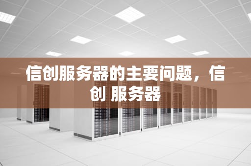 信创服务器的主要问题，信创 服务器