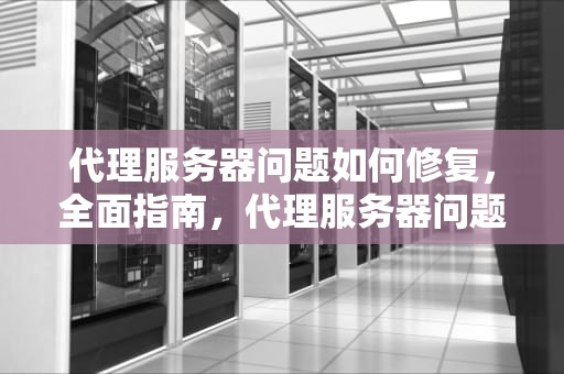 代理服务器问题如何修复，全面指南，代理服务器问题如何修复呢