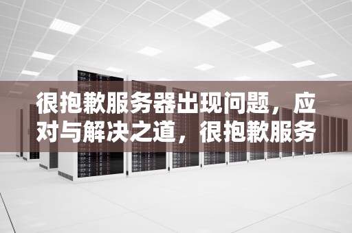 很抱歉服务器出现问题，应对与解决之道，很抱歉服务器异常