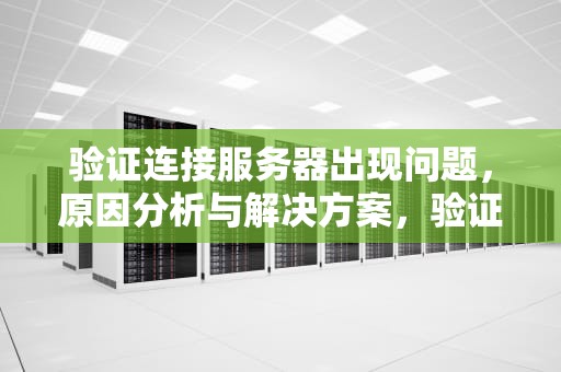 验证连接服务器出现问题，原因分析与解决方案，验证连接服务器出现问题怎么解决