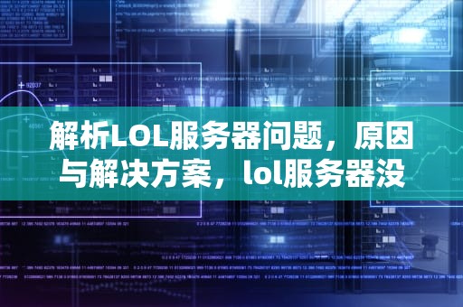 解析LOL服务器问题，原因与解决方案，lol服务器没有问题吗