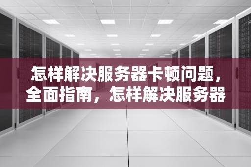 怎样解决服务器卡顿问题，全面指南，怎样解决服务器卡顿问题呢