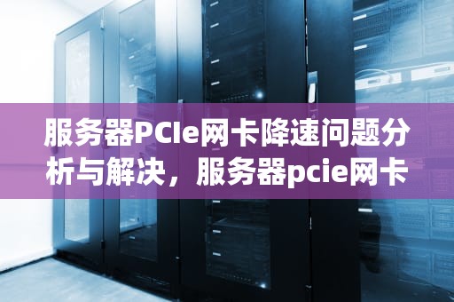 服务器PCIe网卡降速问题分析与解决，服务器pcie网卡降速问题严重吗