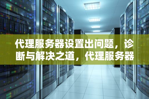 代理服务器设置出问题，诊断与解决之道，代理服务器设置出问题怎么办