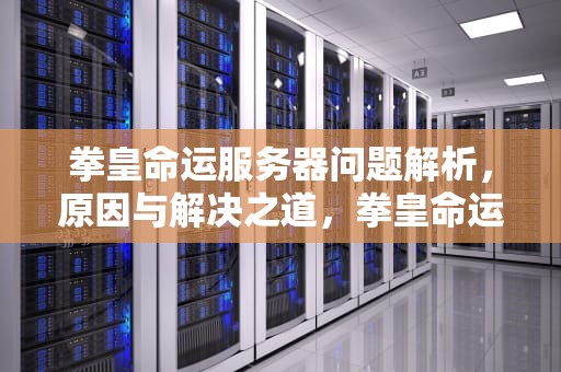拳皇命运服务器问题解析，原因与解决之道，拳皇命运服务器有问题吗怎么解决