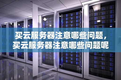 买云服务器注意哪些问题，买云服务器注意哪些问题呢
