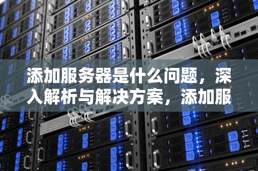添加服务器是什么问题，深入解析与解决方案，添加服务器是什么问题啊