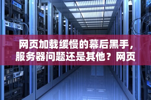 网页加载缓慢的幕后黑手，服务器问题还是其他？网页加载慢服务器问题吗安全吗