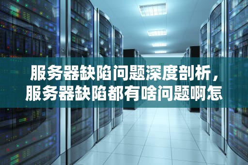 服务器缺陷问题深度剖析，服务器缺陷都有啥问题啊怎么解决