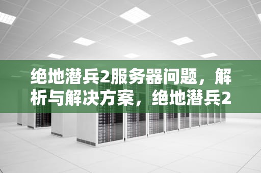 绝地潜兵2服务器问题，解析与解决方案，绝地潜兵2服务器问题怎么解决