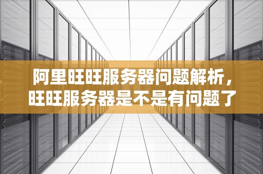 阿里旺旺服务器问题解析，旺旺服务器是不是有问题了