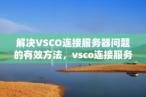 解决VSCO连接服务器问题的有效方法，vsco连接服务器出错