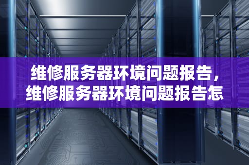 维修服务器环境问题报告，维修服务器环境问题报告怎么写