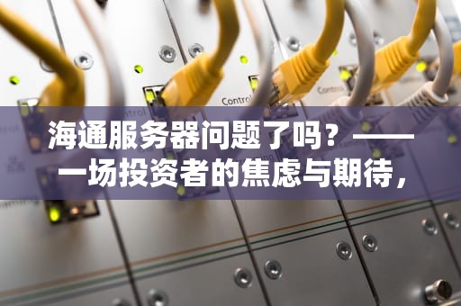 海通服务器问题了吗？——一场投资者的焦虑与期待，海通服务器有问题了吗怎么解决