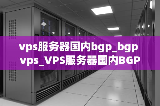 vps服务器国内bgp_bgp vps_VPS服务器国内BGP的优势与应用