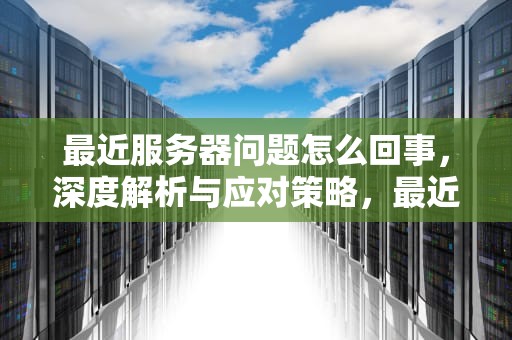 最近服务器问题怎么回事，深度解析与应对策略，最近服务器问题怎么回事啊