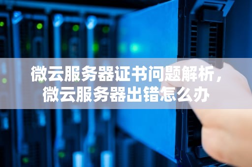 微云服务器证书问题解析，微云服务器出错怎么办