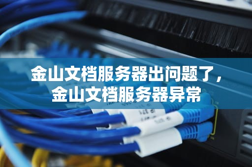 金山文档服务器出问题了，金山文档服务器异常