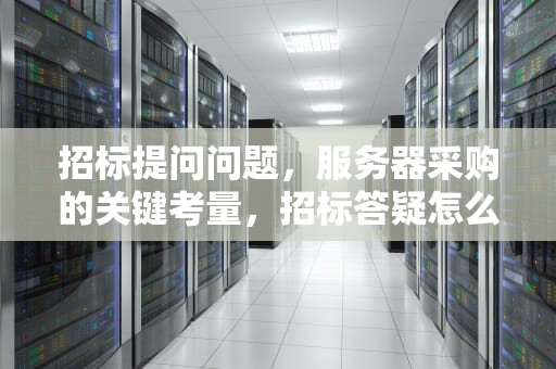 招标提问问题，服务器采购的关键考量，招标答疑怎么提问题