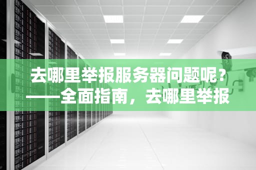 去哪里举报服务器问题呢？——全面指南，去哪里举报服务器问题呢知乎