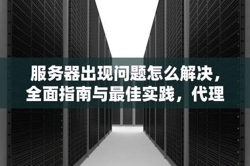 服务器出现问题怎么解决，全面指南与最佳实践，代理服务器出现问题怎么解决