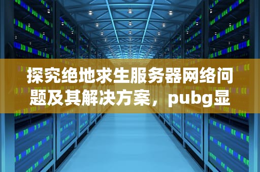 探究绝地求生服务器网络问题及其解决方案，pubg显示服务器连接失败