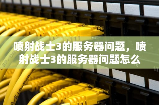 喷射战士3的服务器问题，喷射战士3的服务器问题怎么解决