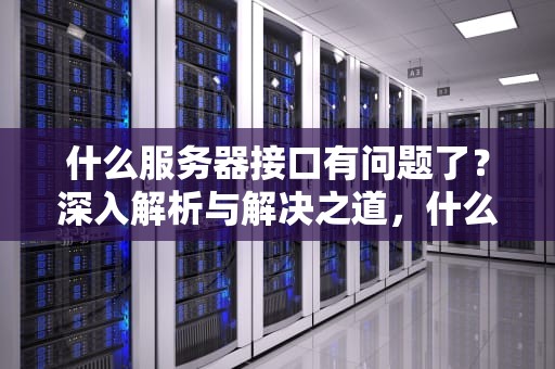 什么服务器接口有问题了？深入解析与解决之道，什么服务器接口有问题了呢