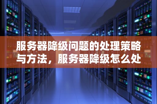 服务器降级问题的处理策略与方法，服务器降级怎么处理问题的