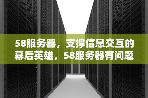 58服务器，支撑信息交互的幕后英雄，58服务器有问题了吗安全吗