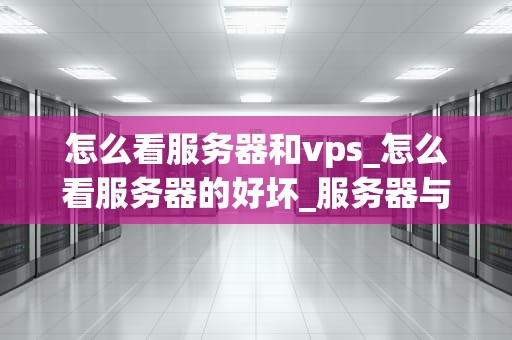 怎么看服务器和vps_怎么看服务器的好坏_服务器与VPS的比较与分析