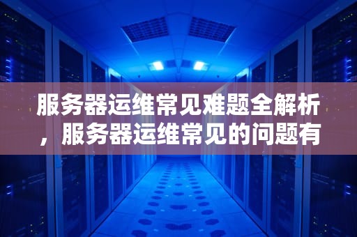 服务器运维常见难题全解析，服务器运维常见的问题有哪些