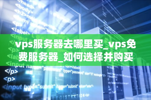 vps服务器去哪里买_vps免费服务器_如何选择并购买适合您的VPS服务器