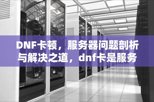 DNF卡顿，服务器问题剖析与解决之道，dnf卡是服务器问题吗