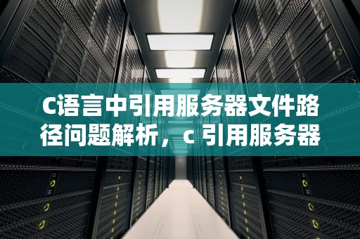 C语言中引用服务器文件路径问题解析，c 引用服务器文件路径问题怎么解决